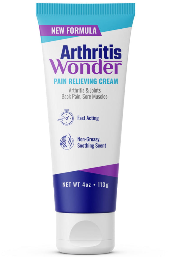 Arthritis Wonder Pain Relieving Cream - 4oz Tube (Improved Formula)